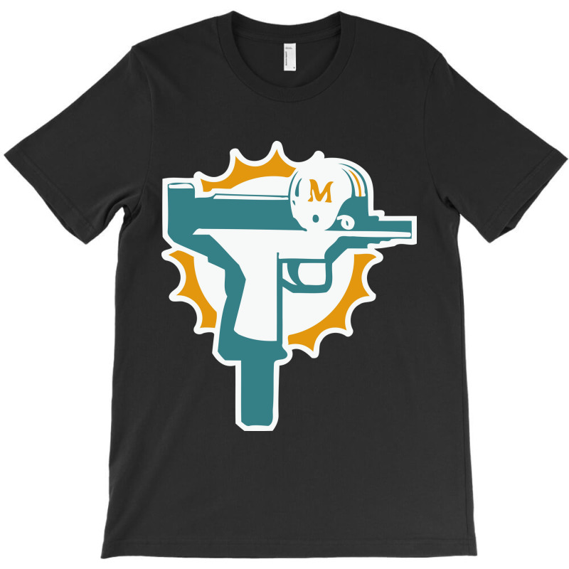 Miami Gun Dolphin T-shirt | Artistshot