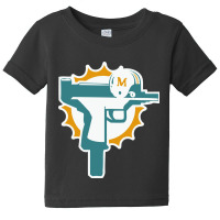 Miami Gun Dolphin Baby Tee | Artistshot