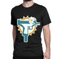 Miami Gun Dolphin Classic T-shirt | Artistshot