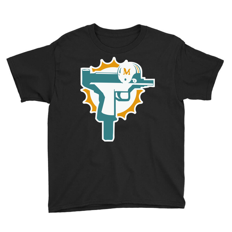 Miami Gun Dolphin Youth Tee | Artistshot