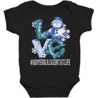 Biomedical Scientist Love Snowman Winter Season Christmas T Shirt Baby Bodysuit | Artistshot