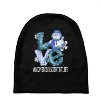 Biomedical Scientist Love Snowman Winter Season Christmas T Shirt Baby Beanies | Artistshot