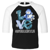 Biomedical Scientist Love Snowman Winter Season Christmas T Shirt Toddler 3/4 Sleeve Tee | Artistshot