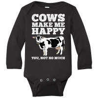 Cool Cow Art For Men Women Cow Farmer Dairy Cows Farm Animal T Shirt Long Sleeve Baby Bodysuit | Artistshot