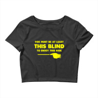 At Least This Blind Low Vision, Blind, T Shirt Crop Top | Artistshot