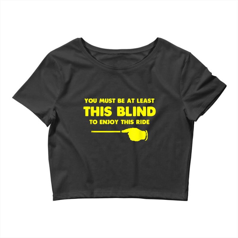 At Least This Blind Low Vision, Blind, T Shirt Crop Top by matheeishilo | Artistshot