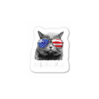 Cat 4th Of July Mug Meowica Merica Men Usa American Flag Sticker | Artistshot