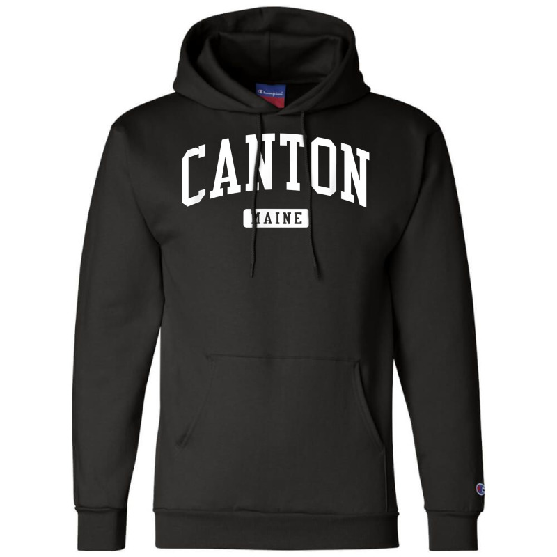 Canton Maine Me Vintage Athletic Sports Design T Shirt Champion Hoodie | Artistshot