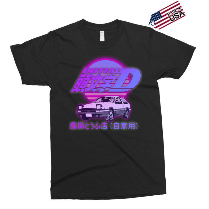 Initial D Ae86 Retro Synthwave Exclusive T-shirt by pernerdhiwary | Artistshot