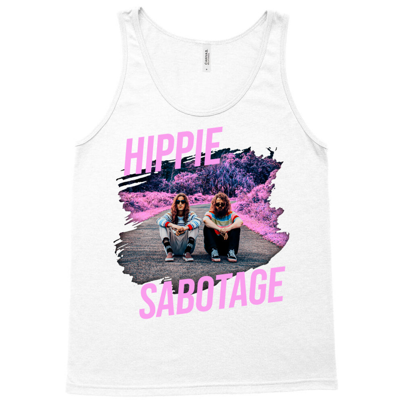 Hippie Sabotage Aesthetic Style Photo With Text Tank Top | Artistshot