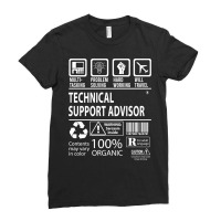 Limited Edition Technical Support Advisor T Shirt - Multitasking Certi Ladies Fitted T-shirt | Artistshot