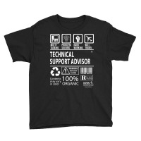 Limited Edition Technical Support Advisor T Shirt - Multitasking Certi Youth Tee | Artistshot