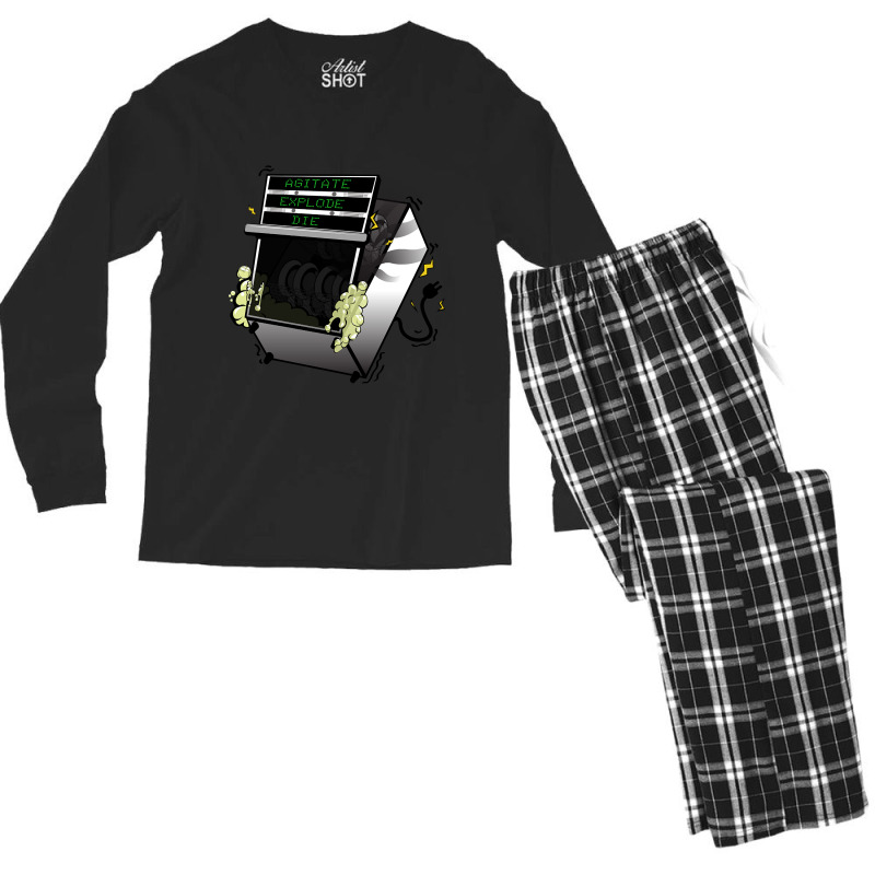 Limited Edition Agitate, Explode, Die! Men's Long Sleeve Pajama Set by Pannell Quintero | Artistshot