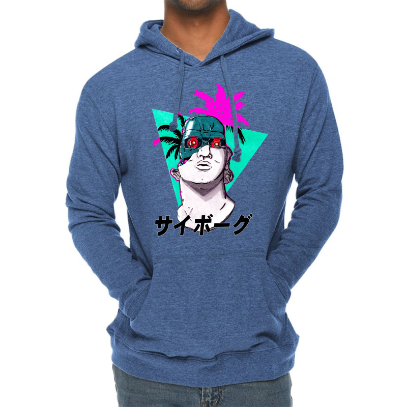 Greek Bust Cyborg Vaporwave Lightweight Hoodie by camojafurxhiv | Artistshot