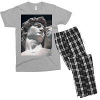 Greek Statue Of David Vaporwave Men's T-shirt Pajama Set | Artistshot