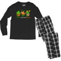 Sweet St Patricks Day Cupcake Men's Long Sleeve Pajama Set | Artistshot