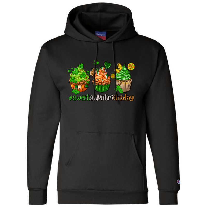 Sweet St Patricks Day Cupcake Champion Hoodie | Artistshot