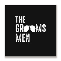 The Groomsmen Cool Shades Funny Bachelor Party Gift Metal Print Square | Artistshot