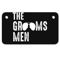 The Groomsmen Cool Shades Funny Bachelor Party Gift Motorcycle License Plate | Artistshot