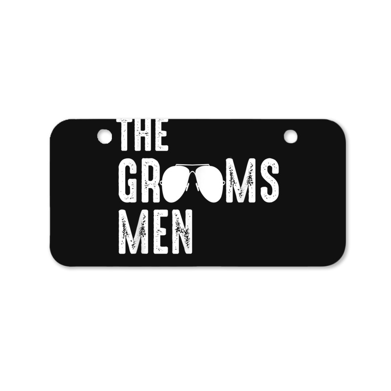 The Groomsmen Cool Shades Funny Bachelor Party Gift Bicycle License Plate | Artistshot