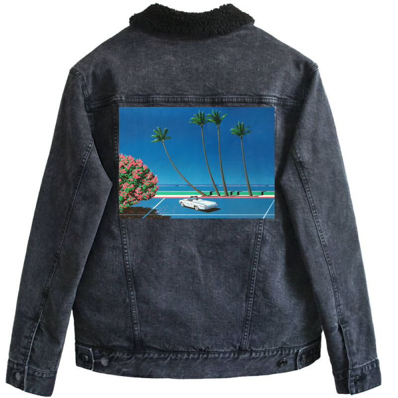 Hiroshi Nagai  Vintage Tennis Unisex Sherpa-lined Denim Jacket | Artistshot