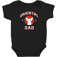 Oriental Cat Dad Baby Bodysuit | Artistshot