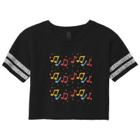 Colorful Music Notes. Scorecard Crop Tee | Artistshot