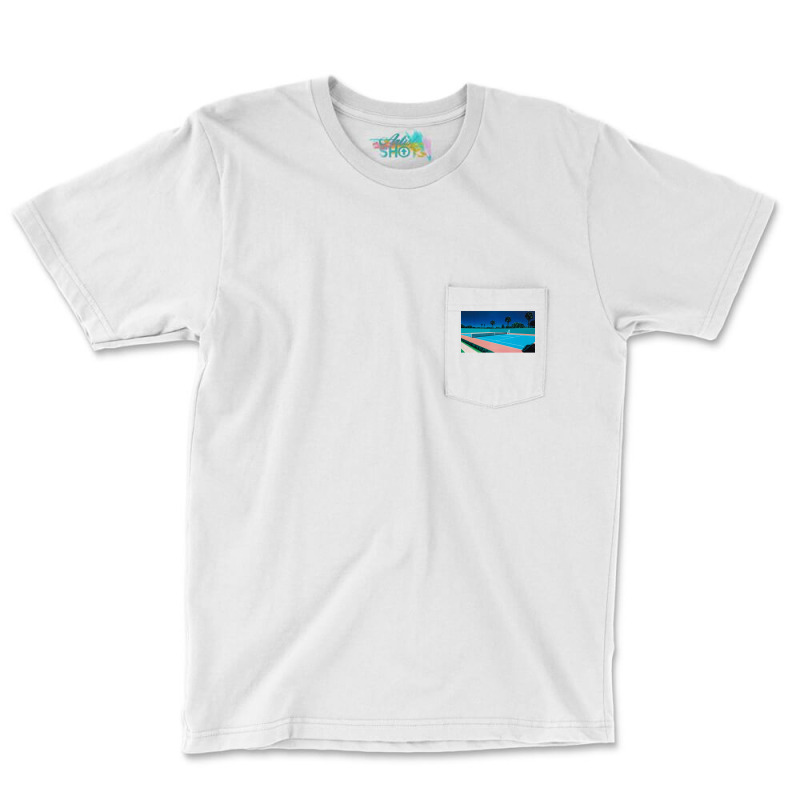 Hiroshi Nagai Art Print Poster Vaporwave Aesthetic Wallpaper  1 Pocket T-shirt | Artistshot