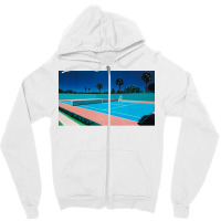 Hiroshi Nagai Art Print Poster Vaporwave Aesthetic Wallpaper  1 Zipper Hoodie | Artistshot