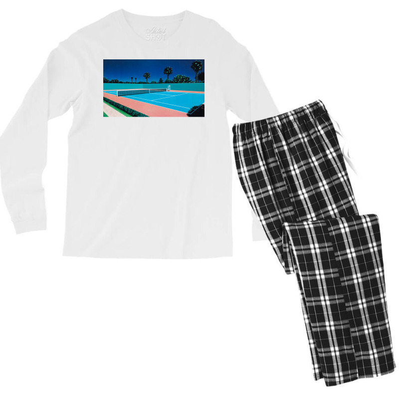 Hiroshi Nagai Art Print Poster Vaporwave Aesthetic Wallpaper  1 Men's Long Sleeve Pajama Set | Artistshot