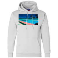 Hiroshi Nagai Art Print Poster Vaporwave Aesthetic Wallpaper  1 Champion Hoodie | Artistshot