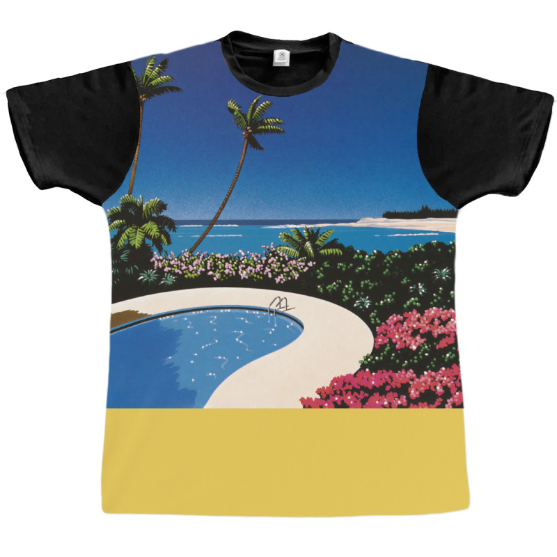 Hiroshi Nagai Art Print Poster Vaporwave Aesthetic Wallpaper Graphic T-shirt | Artistshot