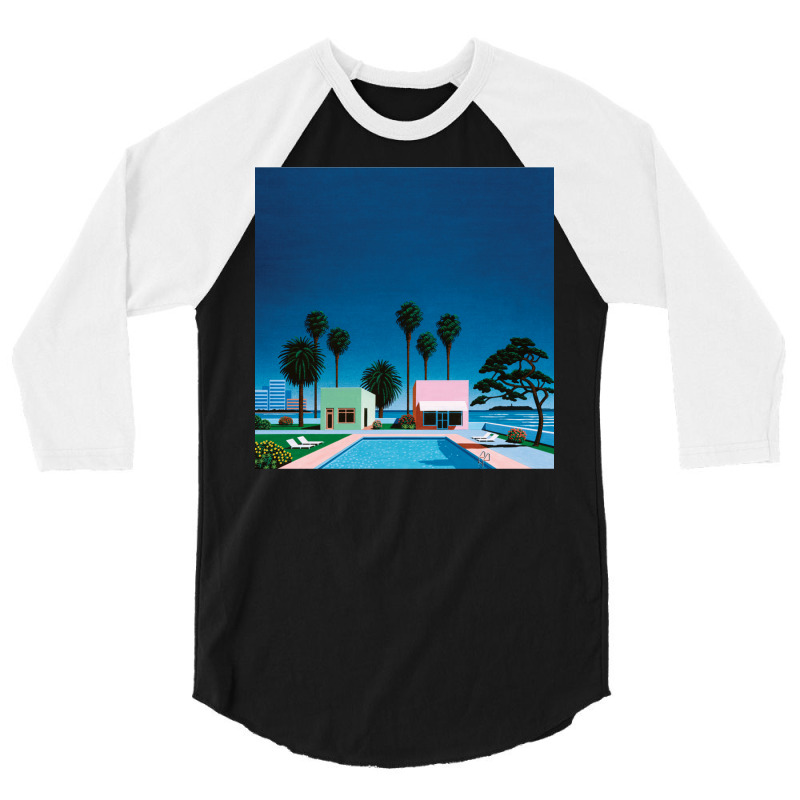 Hiroshi Nagai Art Print Poster Vaporwave Shirt Wallpaper 3/4 Sleeve Shirt | Artistshot