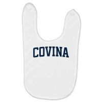 Covina California Collegiate Style Varsity Block Letter T Shirt Baby Bibs | Artistshot