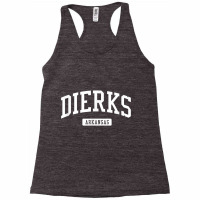 Dierks Arkansas Ar Vintage Athletic Sports Design T Shirt Racerback Tank | Artistshot