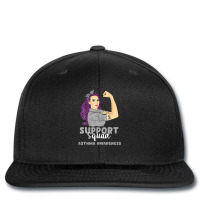 Support Squad Grey Warrior Asthma Awareness Women Printed Hat | Artistshot