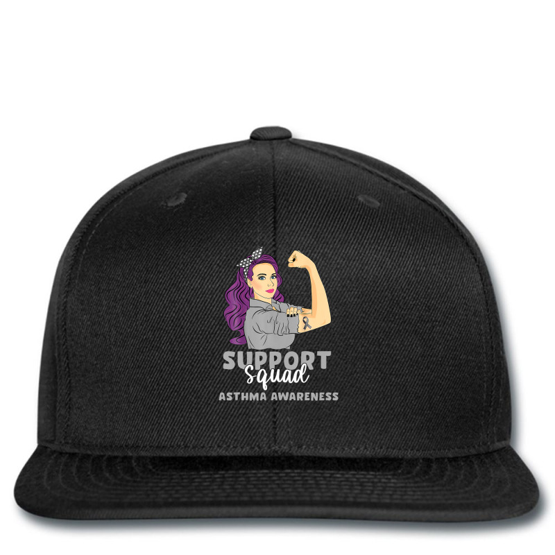 Support Squad Grey Warrior Asthma Awareness Women Printed Hat | Artistshot