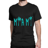 Trending Miami Beach Florida Palm Trees Classic T-shirt | Artistshot