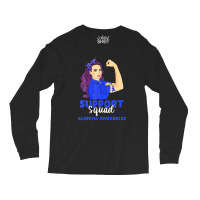 Support Squad Blue Warrior Alopecia Awareness Women Long Sleeve Shirts | Artistshot