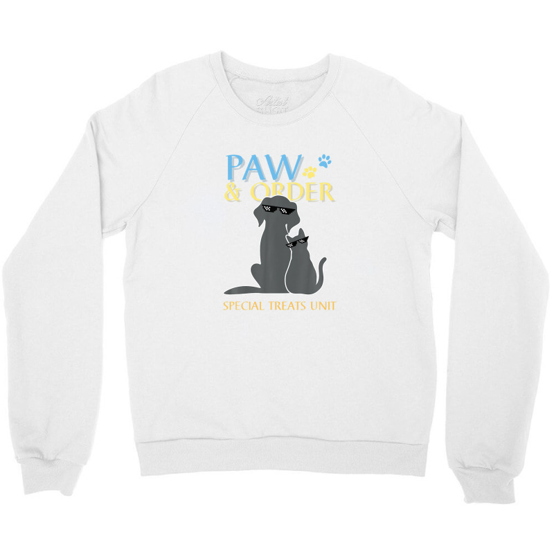 Paw And Order Special Feline Unit Pets Training Dog And Cat Crewneck Sweatshirt | Artistshot