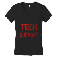 Limited Edition Creepy Tech Support Women's V-neck T-shirt | Artistshot