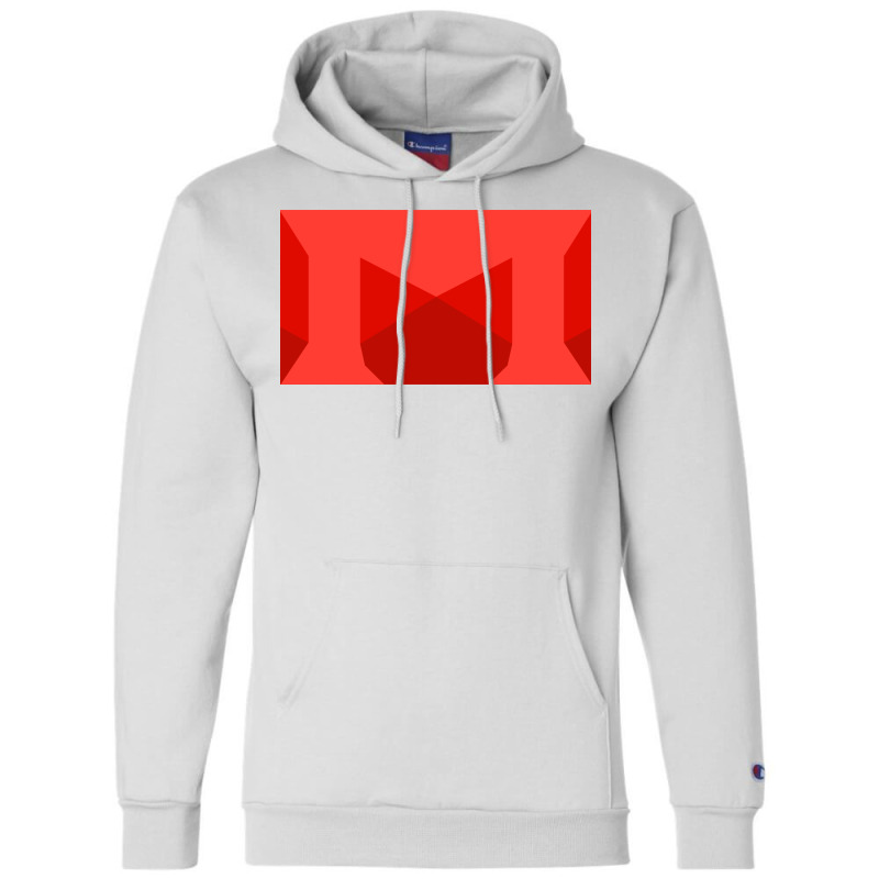 Capital Letter M Monogram Champion Hoodie. By Artistshot