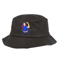 Support Squad Blue Warrior Als Awareness Women Bucket Hat | Artistshot