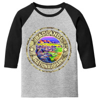 Hot Trend Badlands National Park Adventure, South Dakota Stone Sign-xt Youth 3/4 Sleeve | Artistshot