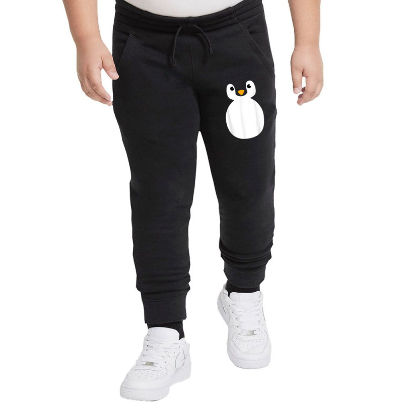 Funny Penguin Face Design Or Easy Costume Cute Black Penguin Youth Jogger | Artistshot