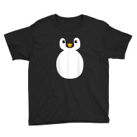 Funny Penguin Face Design Or Easy Costume Cute Black Penguin Youth Tee | Artistshot