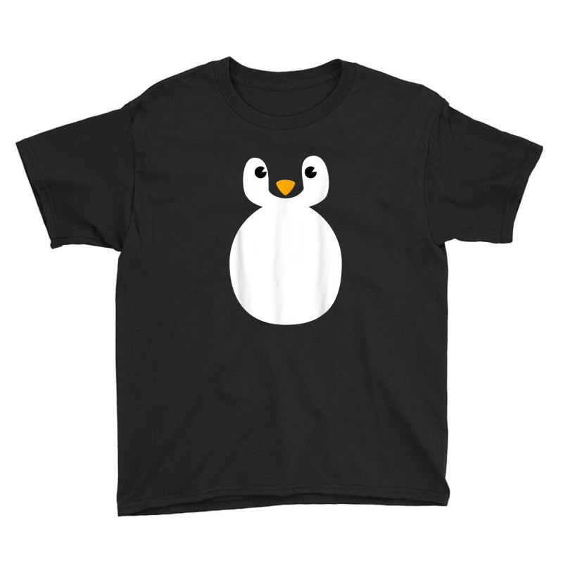 Funny Penguin Face Design Or Easy Costume Cute Black Penguin Youth Tee | Artistshot