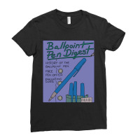 Limited Edition Ballpoint Pen Digest Magazine Ladies Fitted T-shirt | Artistshot