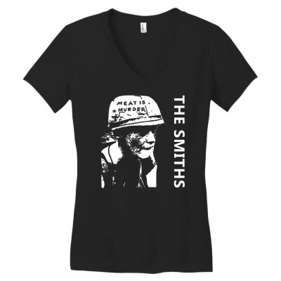 The Smiths Meat Morrissey Women's V-neck T-shirt Designed By Ronandi