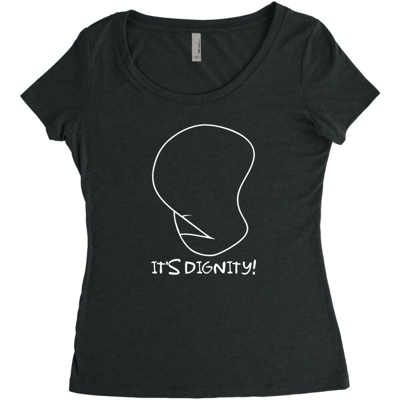 Dignity Simpson Women's Triblend Scoop T-shirt by apolitery | Artistshot